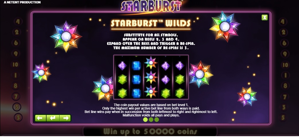 NetEnt -Starburst online slot screenshot 6 - MGJ