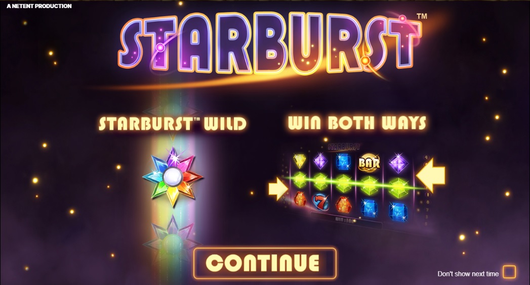 NetEnt -Starburst slot - screenshot - MGJ