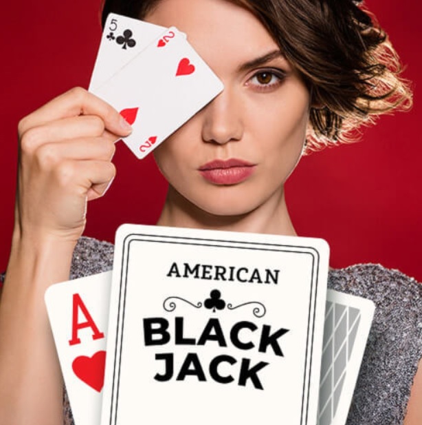 Online Blackjack - Screen shot of GVG online American Blackjack - MGJ