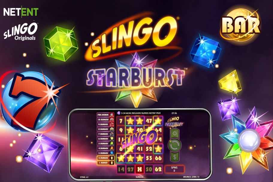 Casino Games - NetEnt, Slingo Originals, Gaming Realms - Screenshot of Slingo Starburst- MGJ