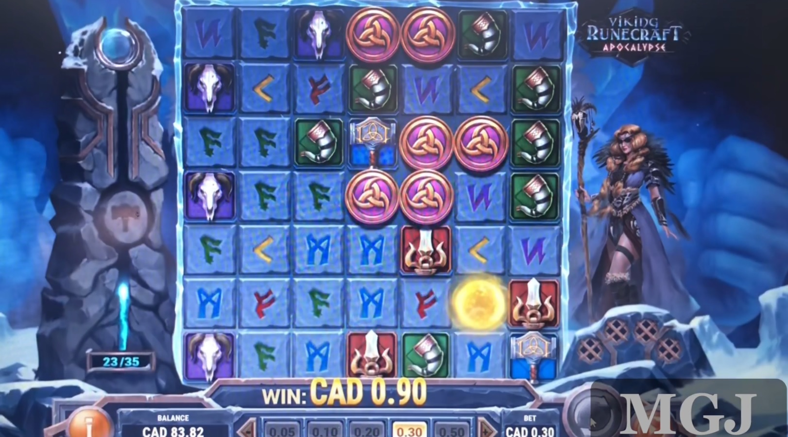 Viking Runecraft Apocalypse Slot - Gift of Gods - Screenshot - Play'n GO - MGJ