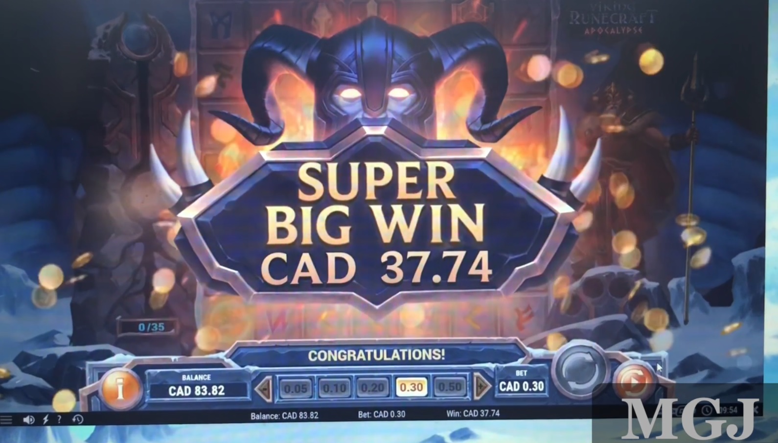 Viking Runecraft Apocalypse Slot - Super Big Win - Screenshot - Play'n GO - MGJ