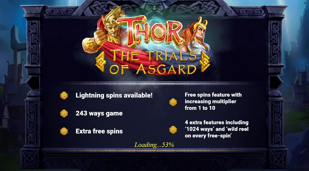 casino games - Thor The Trials of Asgard slot screenshot - GVG - MGJ