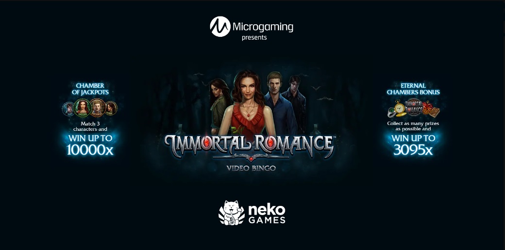 Screenshot of Immortal Romance Video Bingo - Neko Games - MGJ