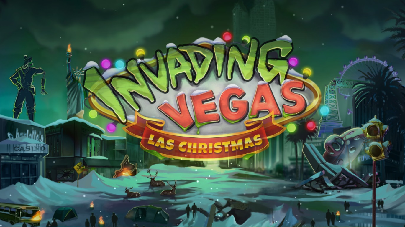 Christmas Slots - Screenshot of Invading Vegas slot - Play'n GO - MGJ