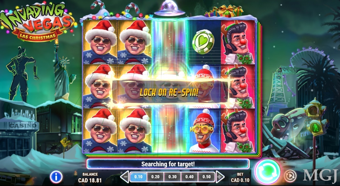 Screenshot of Invading Vegas Las Christmas - Play'n GO - MGJ