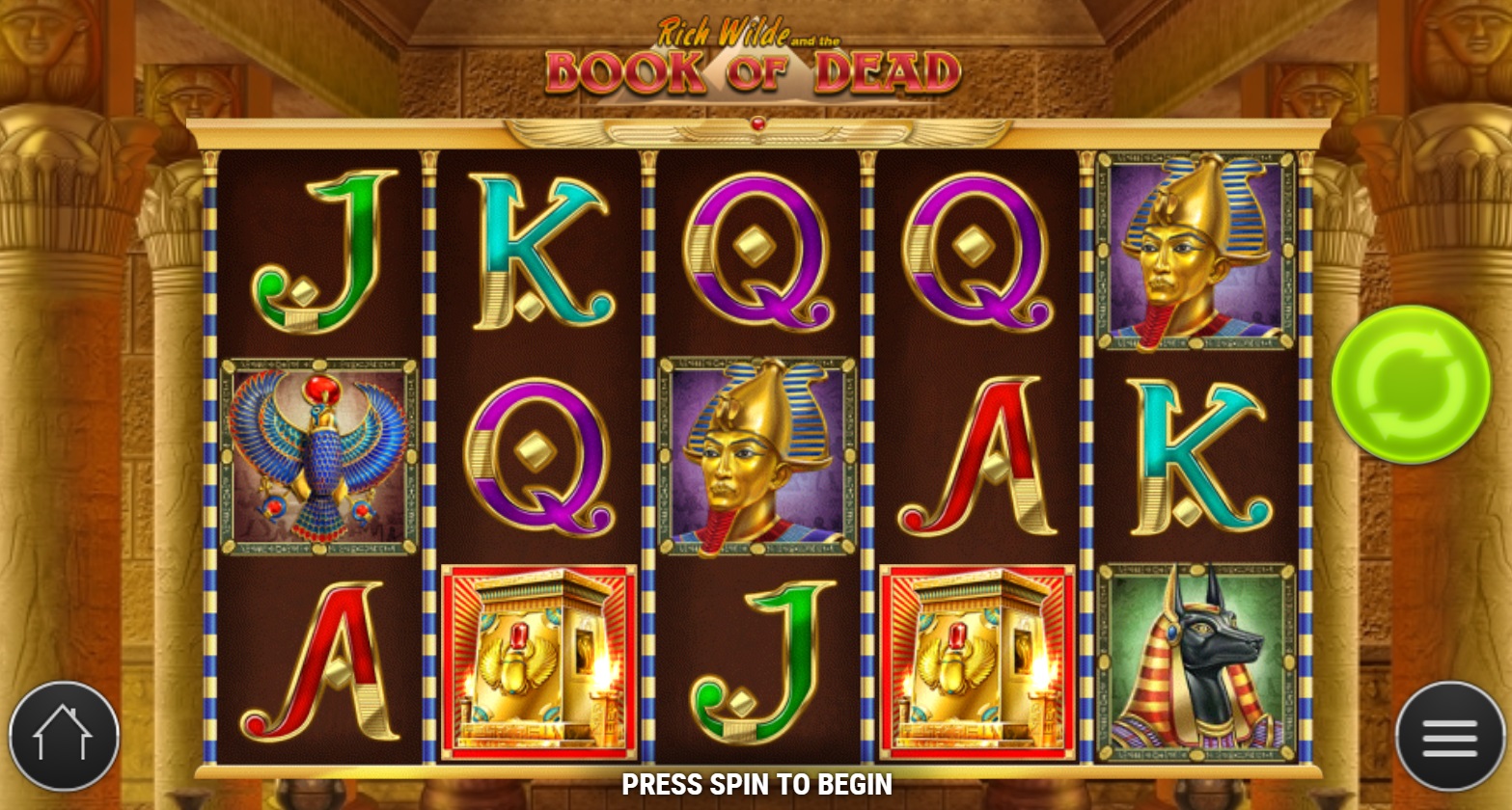 High Slot Volatility - Screenshot of Book of Dead online slot - Play'n GO - MGJ