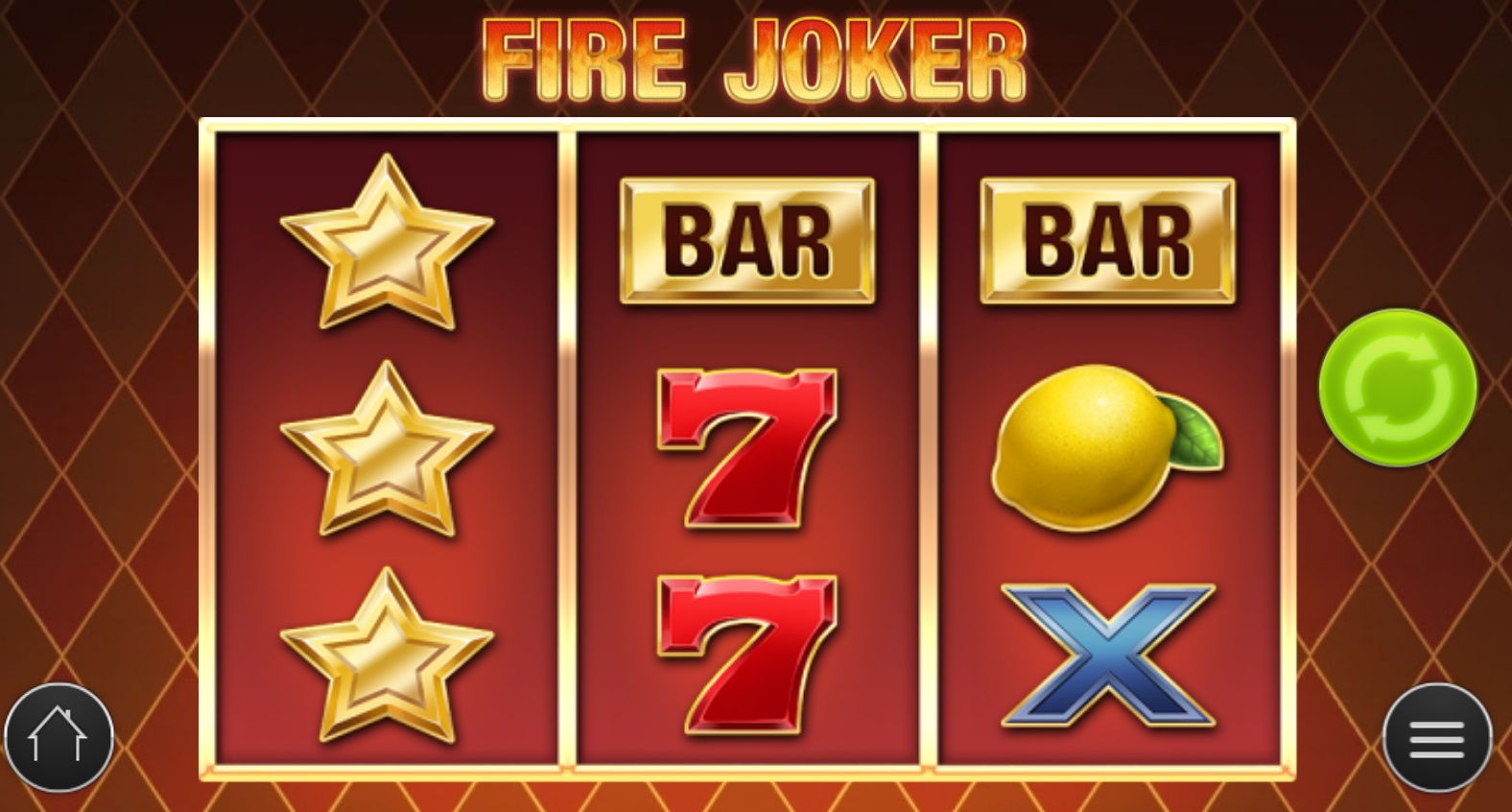 Medium Slot Volatility - Screenshot of Fire Joker online slot - Play'n GO - MGJ