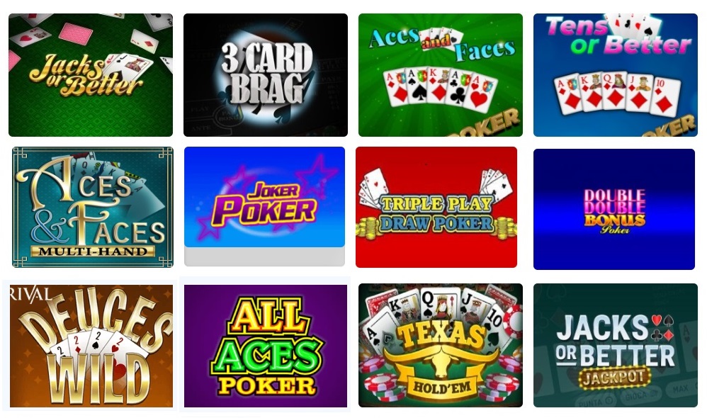Screenshot of online video poker games - Image source - OnlineGambling.ca - MGJ