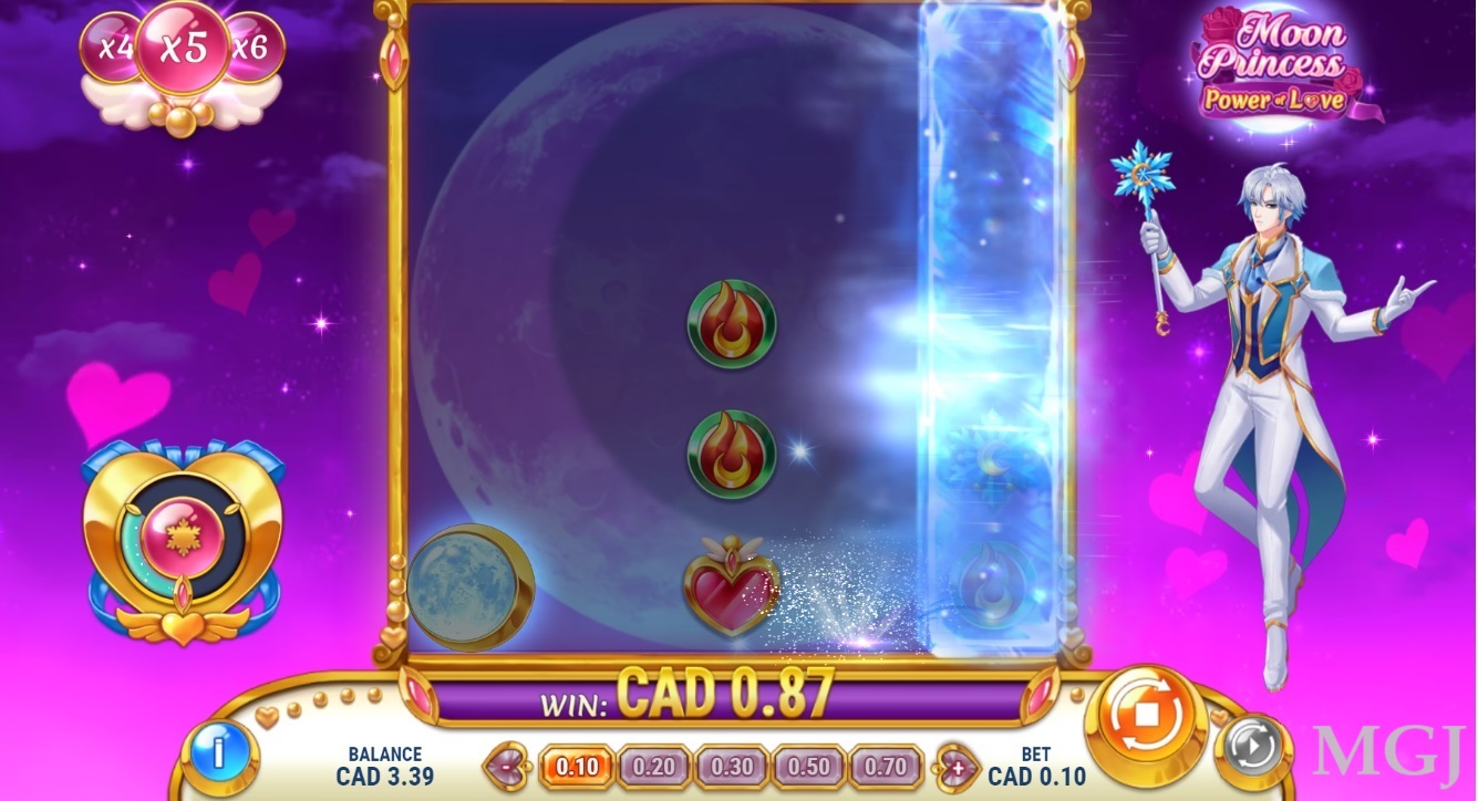 Screenshot of Moon Princess Power of Love - feature - Play'n GO - MGJ