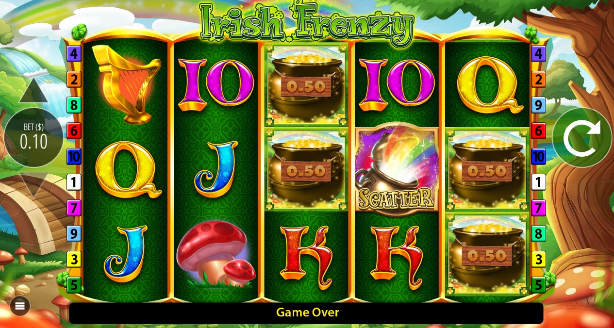 Screenshot of Irish Frenzy Slot - Blueprint Gaming