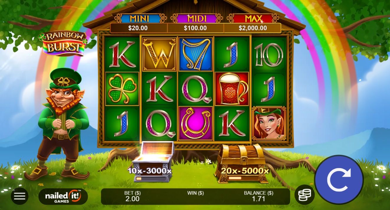 Screenshot of Rainbow Burst Slot - Games Global