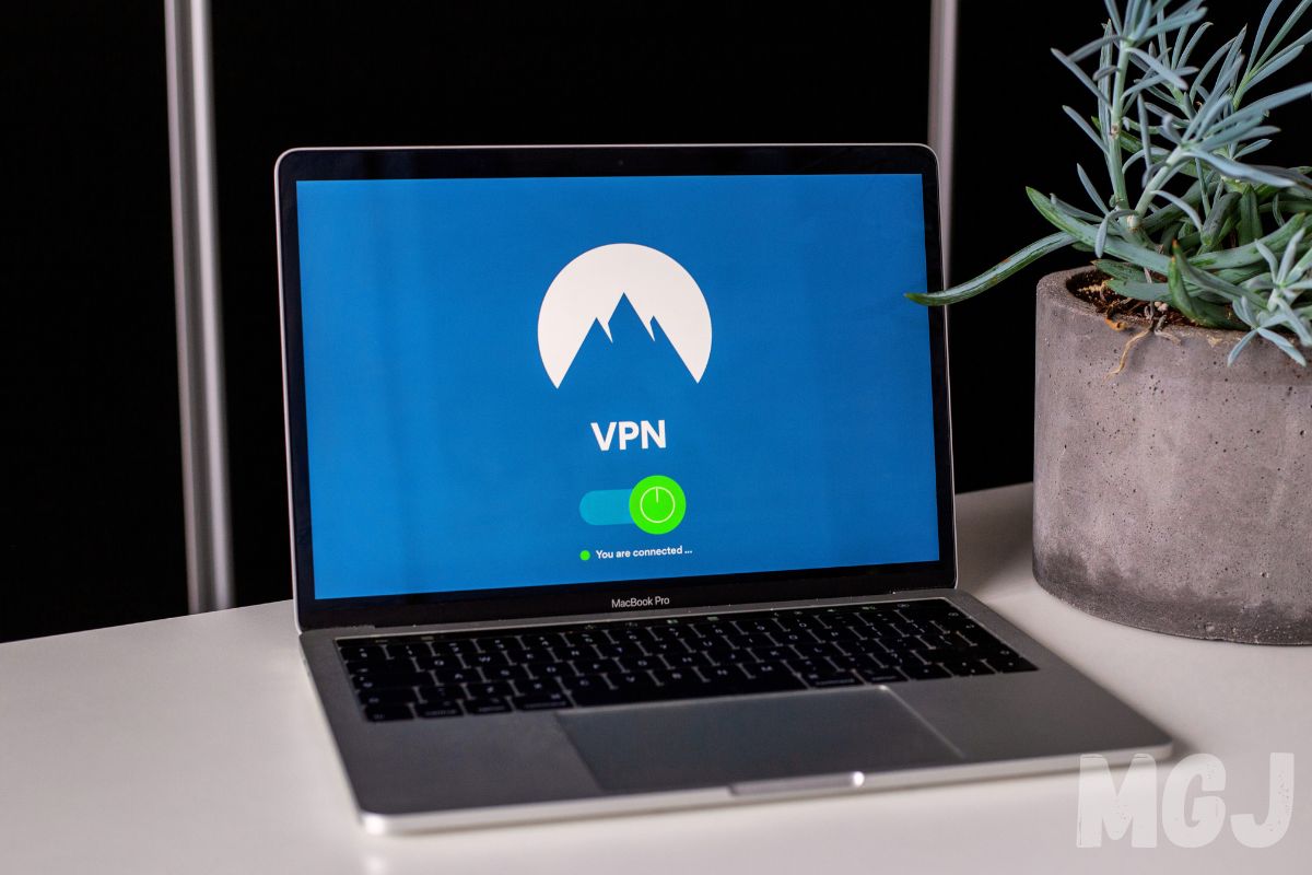 VPN Service on Computer Screen - MGJ