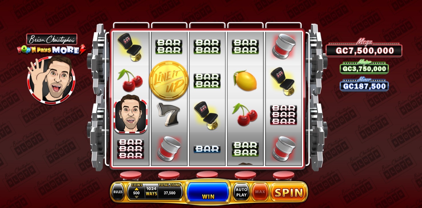 Screenshot of Brian Christopher's Pop'n Pays More Slot from Chumba Casino - MGJ