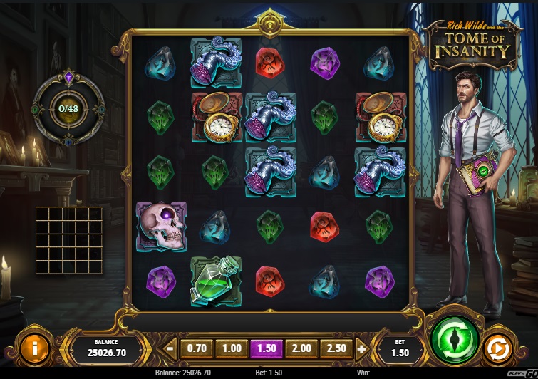 Rich Wild and the Tome of Insanity Slot Screenshot - Play'n GO - Base Game - MGJ