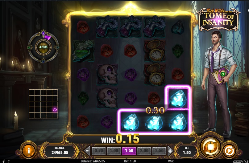 Rich Wild and the Tome of Insanity Slot Screenshot - Play'n GO - Win - MGJ