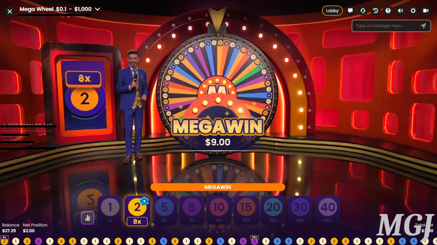 Mega Wheel - Pragmatic Play - Mega Win Screenshot - MGJ