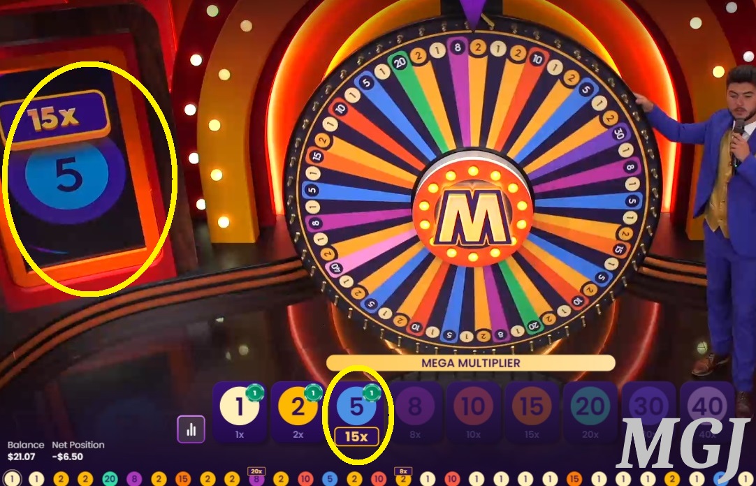 Mega Wheel - Pragmatic Play - Screenshot of Mega Multiplier - MGJ