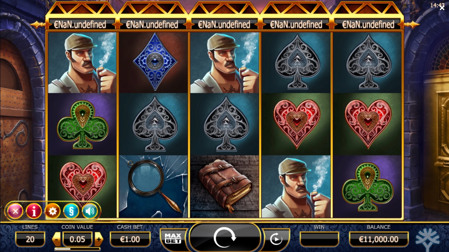 Yggdrasil Slots - Screenshot of Holmes and the Stolen Stones - MGJ